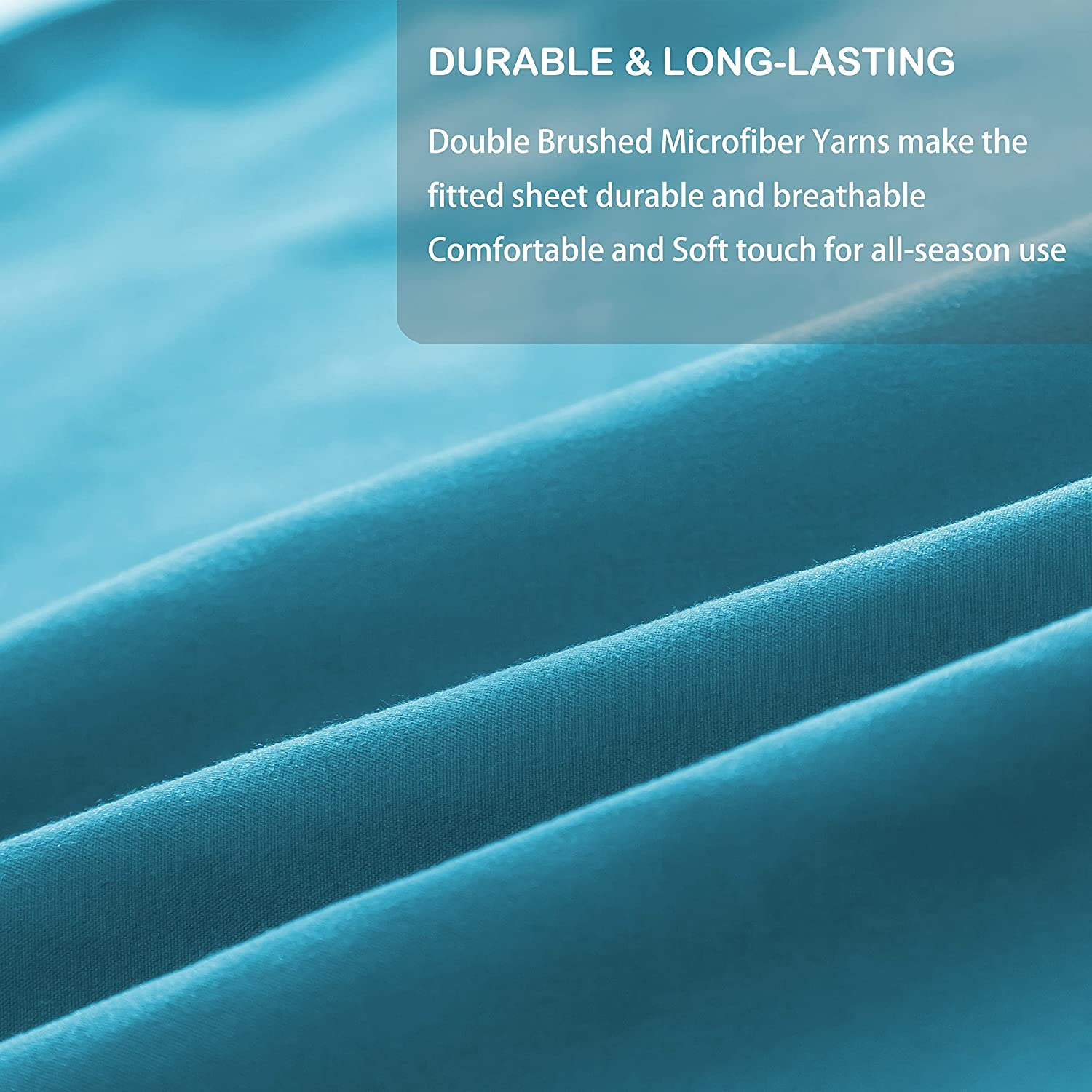 AYASW Fitted Sheet Only Queen Size Deep Pocket Bed Fitted Sheet Soft