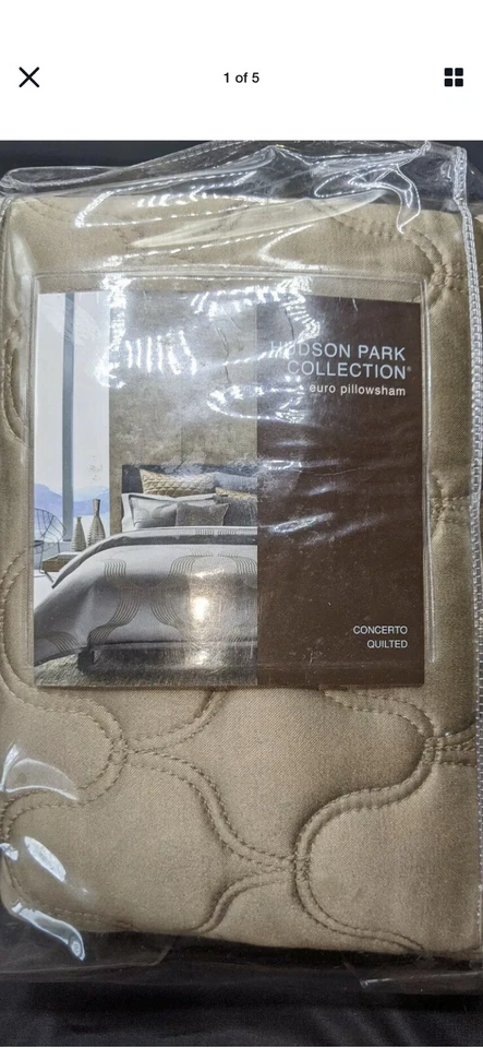 Juego de 2 piezas de almohada acolchada Euro Hudson Park gris concierto (1) euro y (1) - nuevo Foto 4 de 4