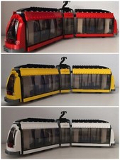 Lego City Straßenbahn/Zug/Bahn- versch. Farben-passend zu Set 60097 Stadtzentrum