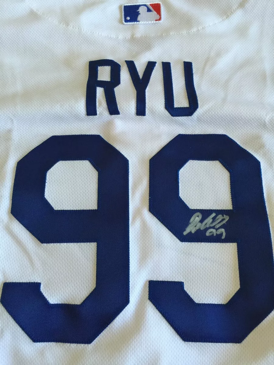 Ryu Hyun Jin Autograph Signed Authentic Jersey Los Angeles La Dodgers Baseball
