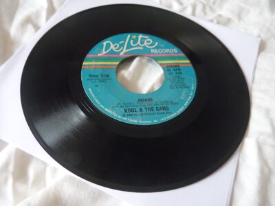 Kool & The Gang USA press soul funk 7'' Joanna plays G+/G De-Lite