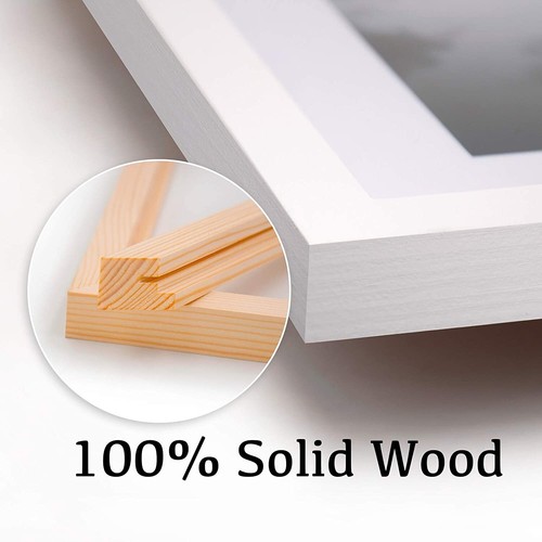 5x7 Picture Frames 4 PCS - Made of Solid Wood Covered by Plexiglass for Table To - Picture 2 of 9