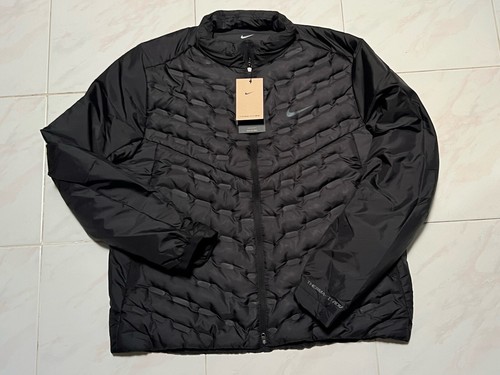 Nike Therma-FIT ADV AeroLoft Men’s Large Black Repel Down Running Zip Jacket