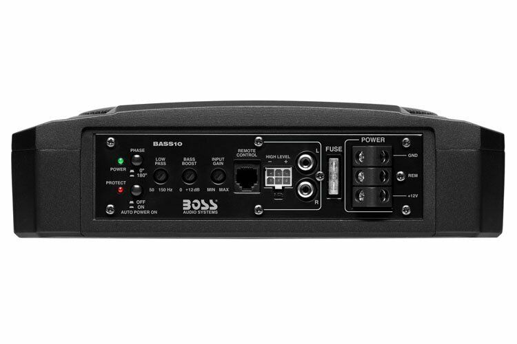 BOSS Audio Systems BASS10 - Subwoofer amplificado para coche, perfil bajo,  subwoofer de 10 pulgadas, control remoto de subwoofer, para vehículos que  necesitan graves con espacio limitado, control remoto de subwoofer 