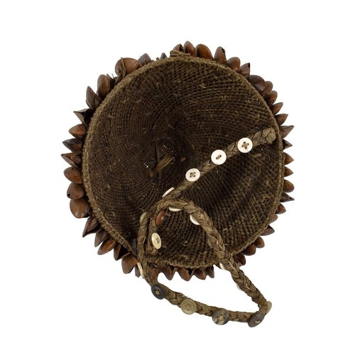 Lega Bwami Hat with Mussel Shells and Buttons Congo - Picture 4 of 4