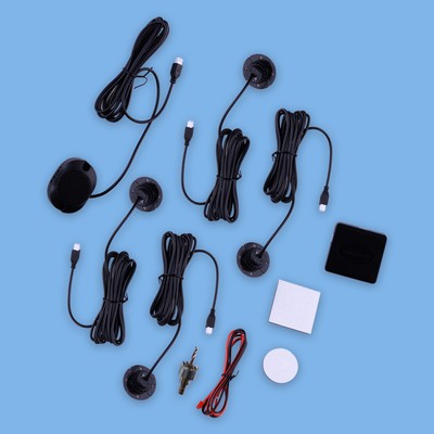 Car Universal Flat Parking Sensor Backup Assistant Radar Alarm System Kit Acc