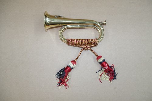 Messing Jagdhorn Posthorn 25 cm Brass Trompete Militär