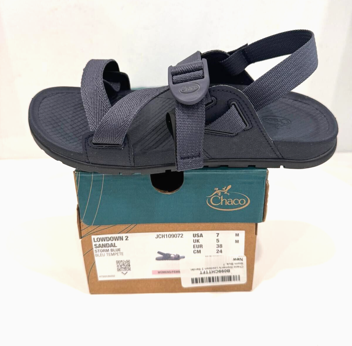 Chaco Women's Lowdown 2 Sandal Storm Blue JCH109072 US Size 7 / EU