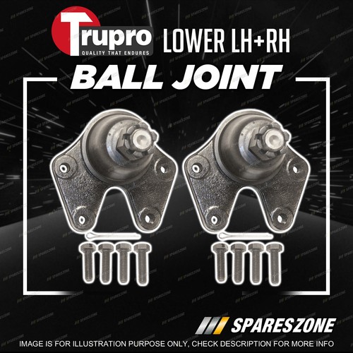 Pair Trupro Lower Ball Joints for Kia Sportage MR Wagon 4WD 12/1996-8/2003 - Picture 2 of 2