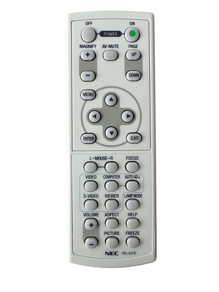 Genuine NEC RD-437E LCD Projector OEM Remote Control for NP61 NP41