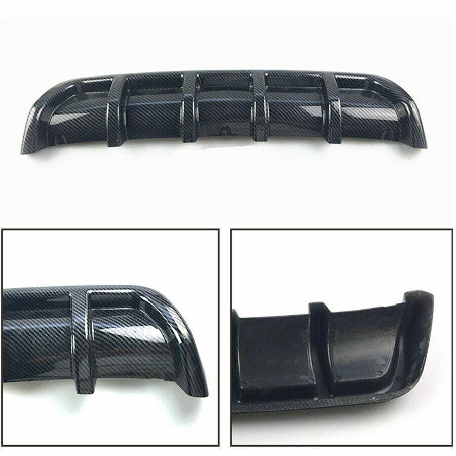Carbon Fiber Look Shark Fin Diffuser – 26x5 Inch Rear Bumper Lip For Mazda