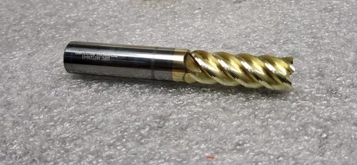 GW 3/8" DIA. X 1" LOC X 3/8" SHK X 2.5"OAL, 5-FL CARBIDE END MILL, RECONDITION - Picture 2 of 4
