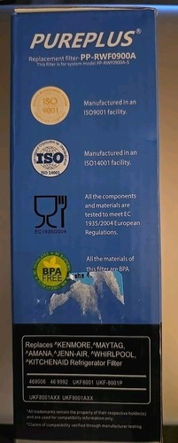 Acqua di ricambio frigorifero PUREPLUS PP-RWF0900A Kenmore Maytag 469006-46 NUOVO - Foto 3 di 8
