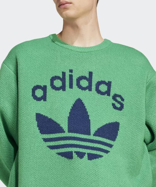 ★★Adairs★★ 70s crewneck sweater green JN5966 Genuine Adidas 70s Crewneck Sweater - Green / JN5966 | eBay