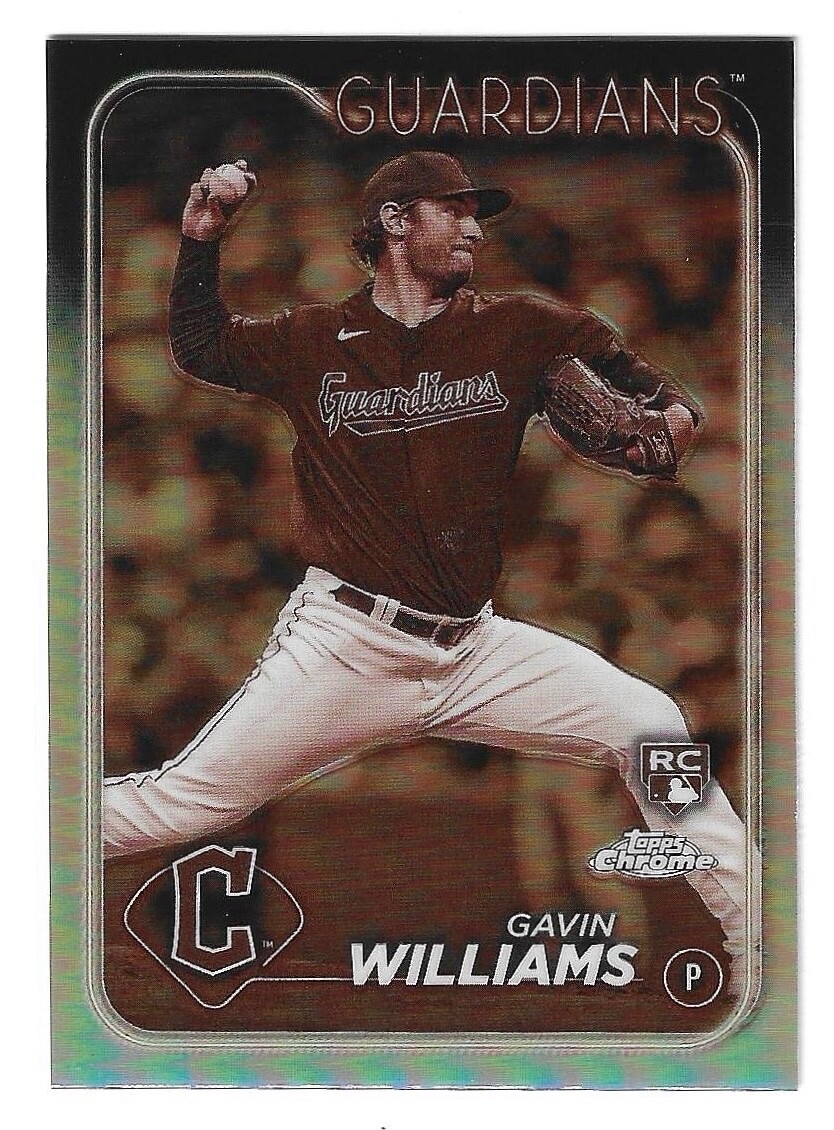 2024 Topps Chrome - Gavin Williams #15 Sepia Refractor (RC)