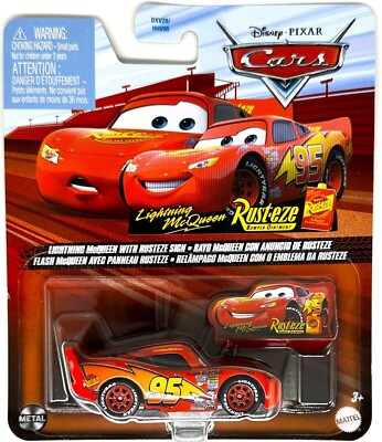 ''CARS'' mit RUST-EZE Schild Lightning McQueen #95 1/55 NASCAR Piston Cup Die-cast