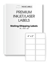 Self Adhesive Blank Labels on Sheets