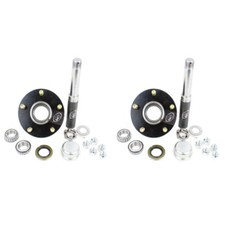 PAIR(2) SOUTHWEST WHEEL 2,000 lbs Trailer Axle Spindle w/ 5-4.5" Bolt Circle Hub
