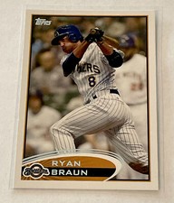 2012 Topps #1 Ryan Braun   Milwaukee Brewers 531 RBIs & 161 HRs in 1st 5 Yrs.