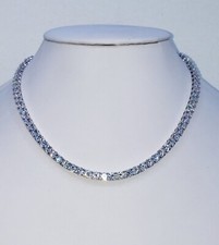 5mm vvs1 clarity Crystal's Tennis chain 14 kt Gold & white gold finish