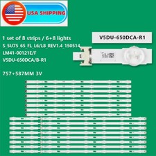 New Samsung UN65MU6500FXZA LED Backlight Strip Set 16 BN96-39665A BN96-39666A