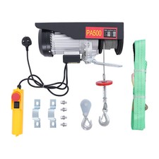 1050W 500kg Electric Hoist w/ Wireless Control & 59ft wire for Garage Warehouses