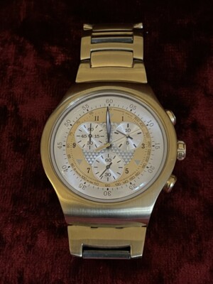 SWATCH WATCH YOG100G THE GOLDEN CHEST IRONY CHRONOGRAPH 2007 NOT