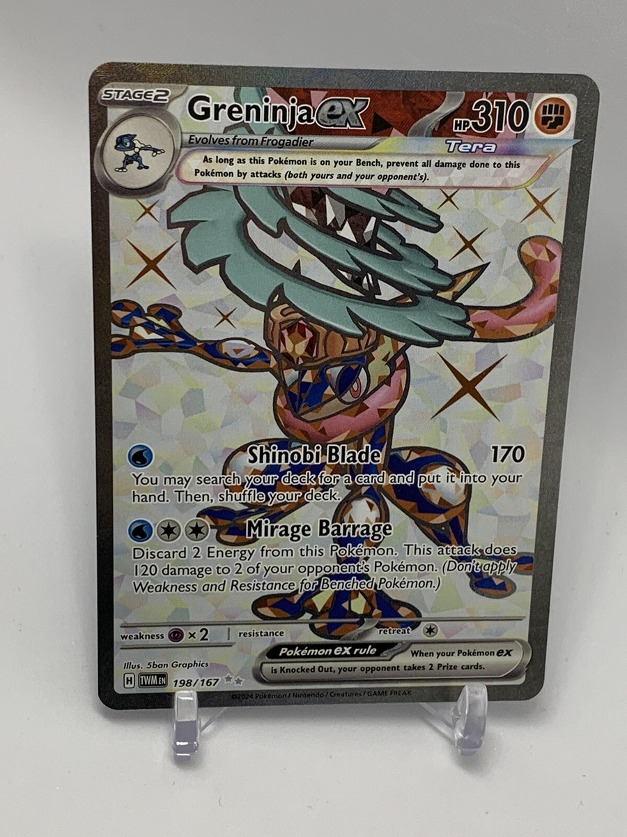 Greninja ex - 198/167 - Ultra Rare Pokémon S&V: Twilight Greninja ex - 198/167 - Ultra Rare Pokémon S&V: Twilight