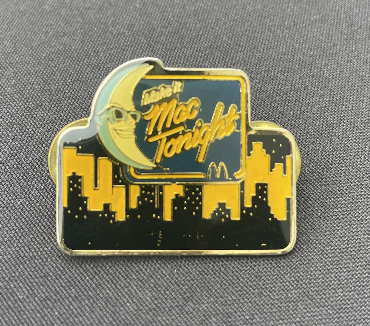 Vintage 80s Make it Mac Tonight McDonalds Old Moon Cityscape Vintage 80s Make it Mac Tonight McDonalds Old Moon Cityscape