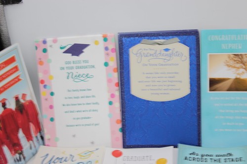 Graduation Random Card Lot of 109 Cards & 3 Envelopes Hallmark Greeting HUGE - Picture 3 of 18