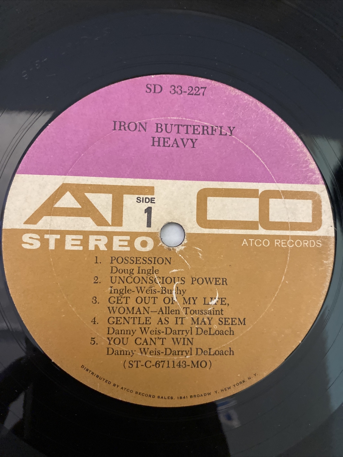 Iron Butterfly, Heavy, Vinyl LP, 1968 SD 33227 eBay