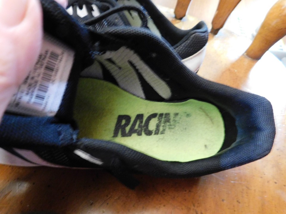 Nike Rival S racing cleats white and black size 8 with a Track and