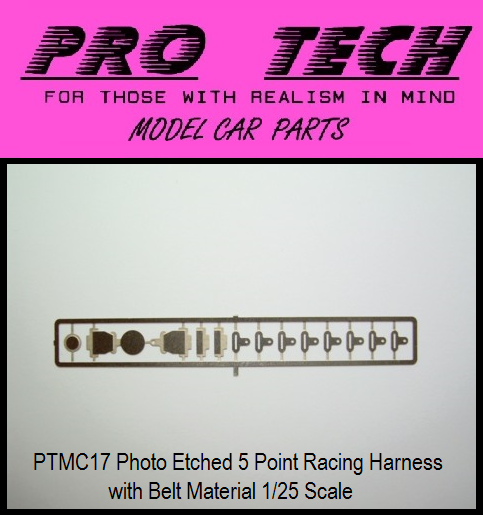 Max 85% OFF PTMC 17 1:25 Special Campaign Photo Etched 5pt Racing LBR Model Pa W Belt Harness