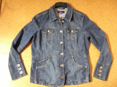 Jeansjacke/ Blaser von MEXX Gr. 40-38 Denim strech viele Details s.guter Zustand