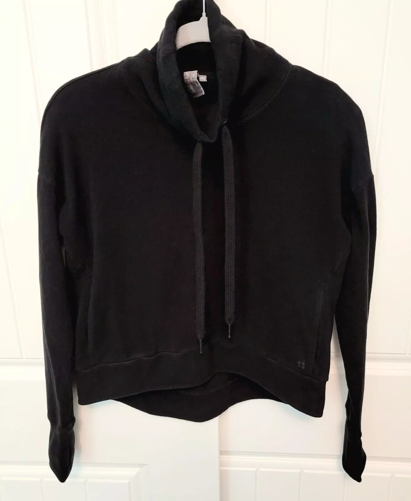 sweaty-betty harmonise luxe fleece funnel neck sweatshirt