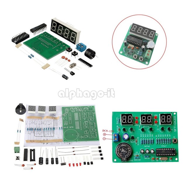 AT89C2051 Digital 4/6 Bits Electronic Clock Electronic Production DIY Components AT89C2051 Digital 4/6 Bits Electronic Clock Electronic Production DIY Components
