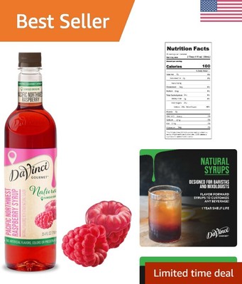 25.4 Fl Oz Single Origin Raspberry Syrup - Elevate Your Culinary Creations