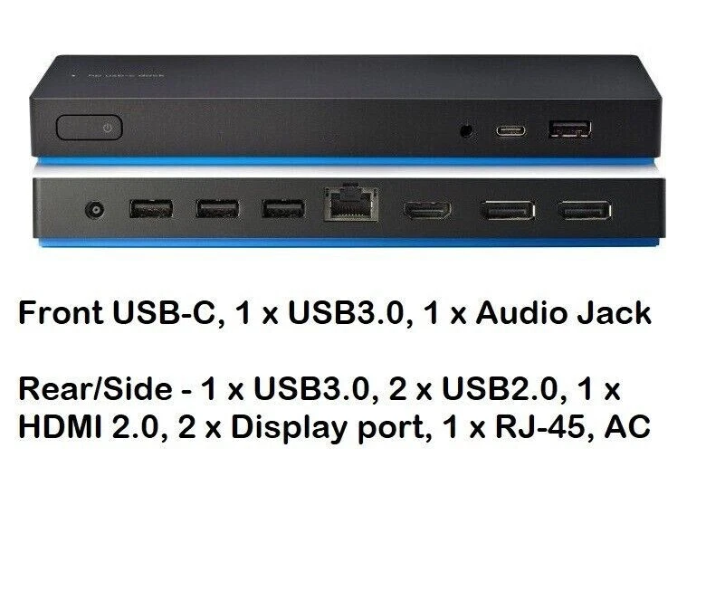 HP DOCKING STATION UNIVERSALE USB-C DOCK G4 L13899-001 - PSU NON INCLUSO - Immagine 4 di 4
