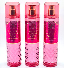 3-Pack Bath Body Works Twisted Peppermint Fine Fragrance Mist Spray 8 fl.oz