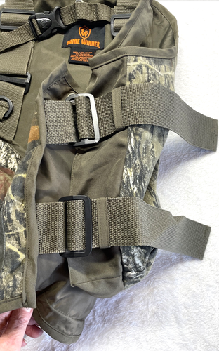 Game Winner Mossy Oak Breakup Camo Hunting Suspender Game Vest Adjustable - Picture 8 of 17