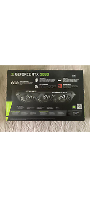 MSI RTX 3080 Ventus 3x OC 10GB Graphics Card FHR Non-LHR MSI RTX 3080 Ventus 3x OC 10GB Graphics Card FHR Non-LHR