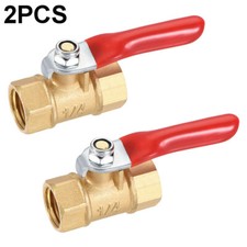 1/4" Female Female NPT Brass Ball Valve Water Moisture Air Tank Drain Shut Off++