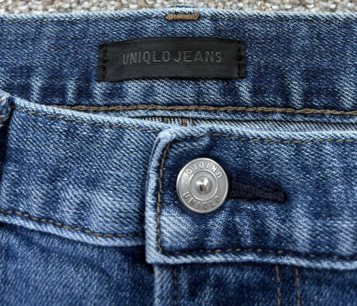 Jeans Uniqlo Linea Rossa Kaihara Selvedge Denim Uomo 34x27 Slim Dritto Vita Bassa - Foto 6 di 16