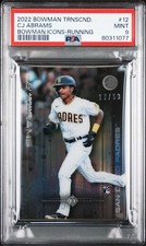 CJ Abrams 2022 Bowman Transcendent Collection Bowman Icons /50 Running PSA 9