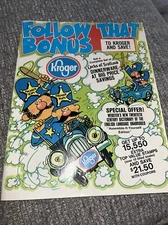 Vintage 1971  Kroger Supermarkets Top Value Stamps Pink Catalog