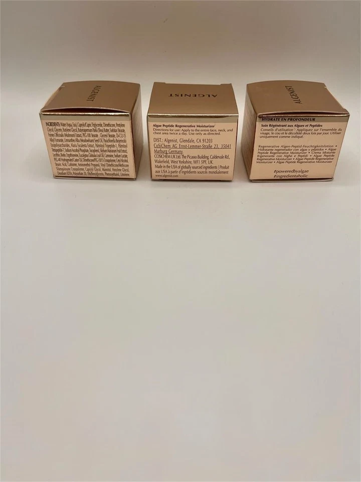 3X- ALGENIST hidratante regenerador de peptídeo de algas 10ml - Novo na caixa! - Imagem 4 de 4