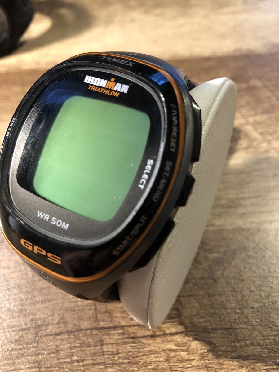 Timex Ironman Triathlon Indiglo Men's Watch GPS WR 50M Timex Ironman Triathlon Indiglo Men's Watch GPS WR 50M