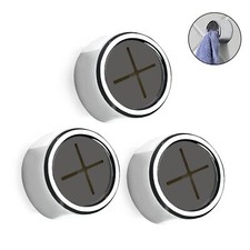 3 Pack Round Kitchen Towel Holder Wall Adhesive Dish Towel Hook Hand Towel Rack