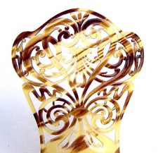 Victorian Faux tortoiseshell hair comb - NO US IMPORT FEES