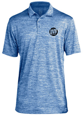 DV8 Bowling Classic Black Logo Performance Polo